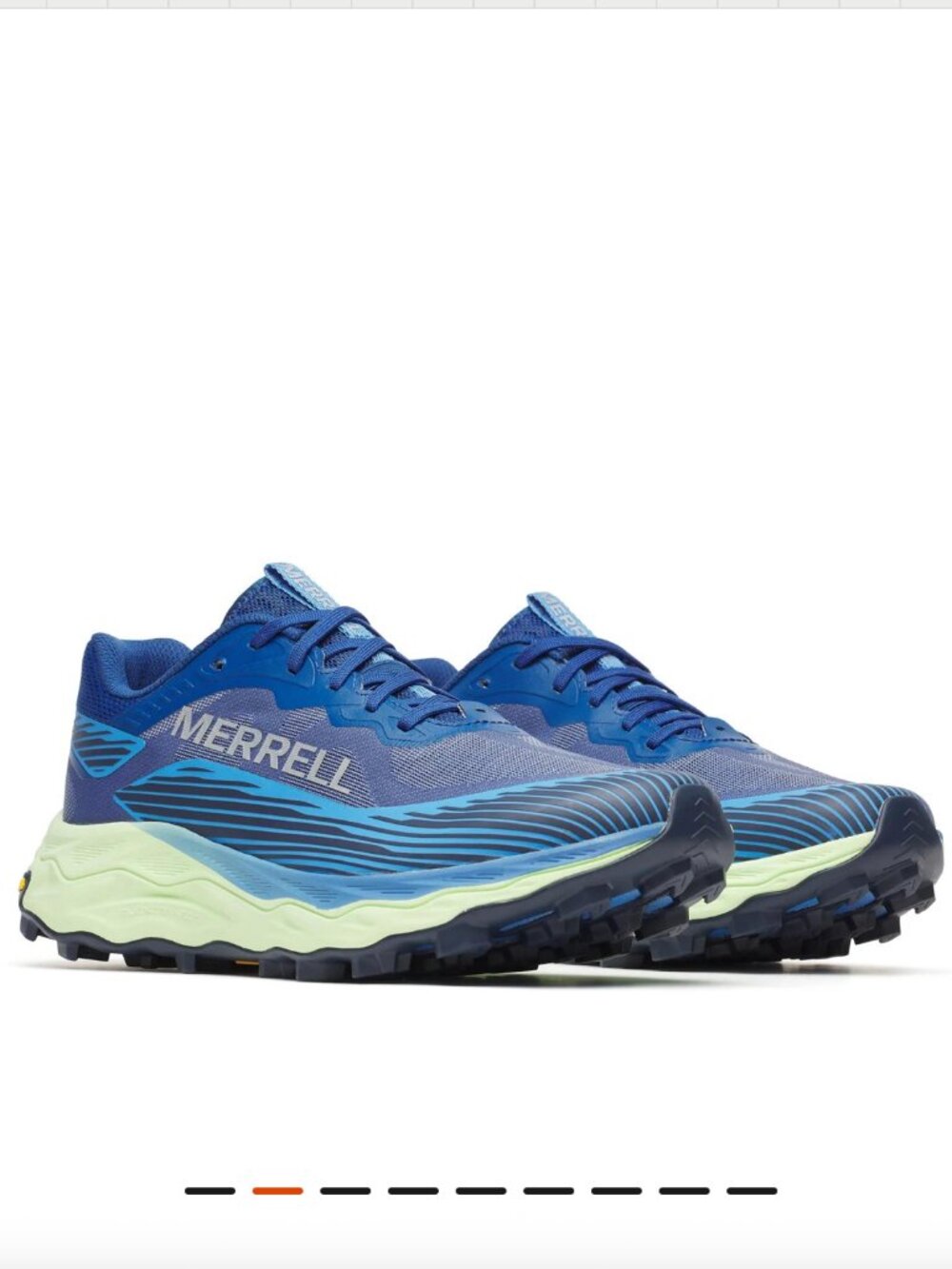 Merrell Blue + Green Agility Peak 6 in Size 10